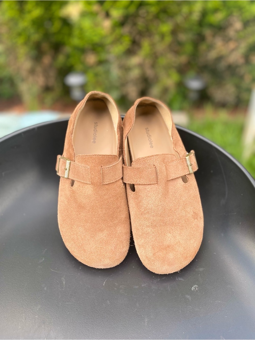 Kids Suede Moccasin Slip-On in Tan